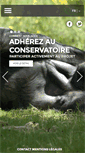 Mobile Screenshot of conservatoire-primates.com