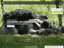 Tablet Screenshot of conservatoire-primates.com